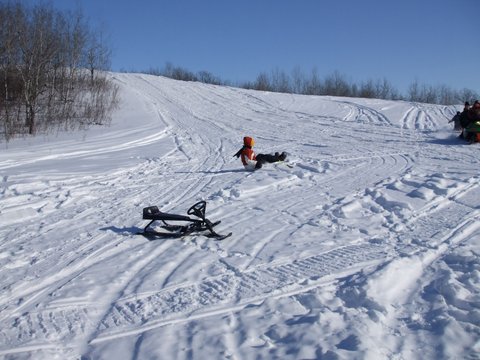 snowsledding